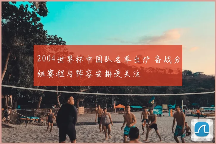 2004世界杯中国队名单出炉 备战分组赛程与阵容安排受关注